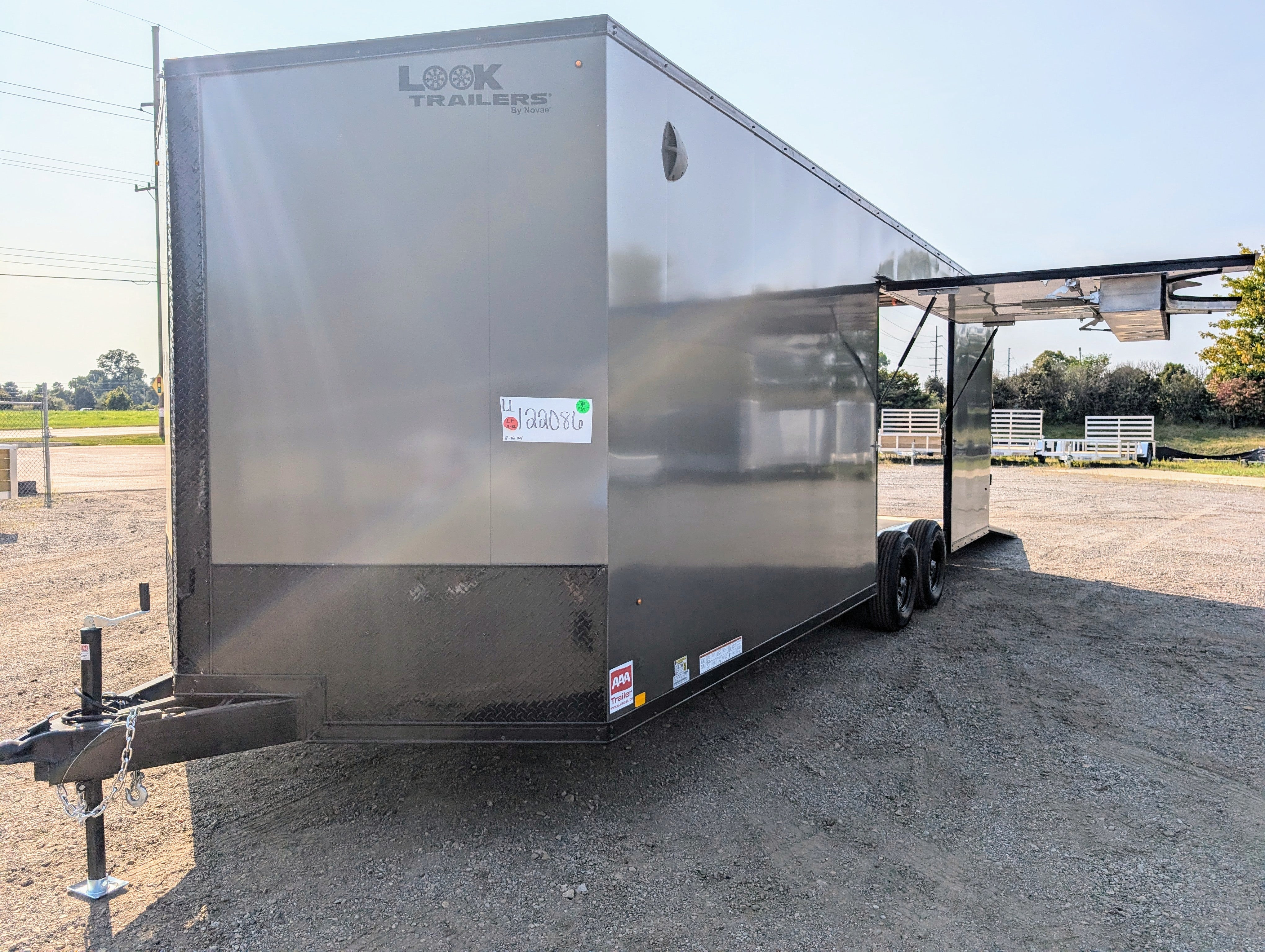 LOOK 8.5x24ft Enclosed Car Hauler / Race Trailer with Ultimate Escape Door