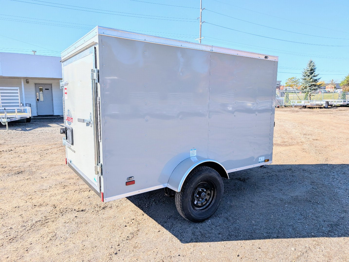 Cargo Mate SSV 5x8 Cargo Trailer w Swing Door - Gray - Stock# 123171