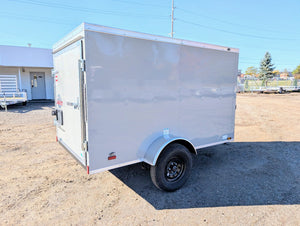 Cargo Mate E Series 5x8 Cargo Trailer w Swing Door - Gray - Stock# 123171