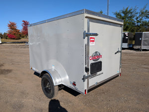 Cargo Mate E Series 5x8 Cargo Trailer w Swing Door - Gray - Stock# 123171