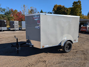 Cargo Mate E Series 5x8 Cargo Trailer w Swing Door - Gray - Stock# 123171