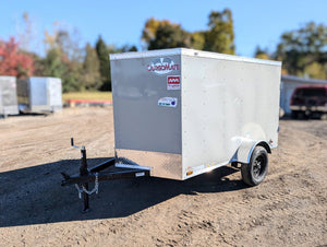 Cargo Mate E Series 5x8 Cargo Trailer w Swing Door - Gray - Stock# 123171