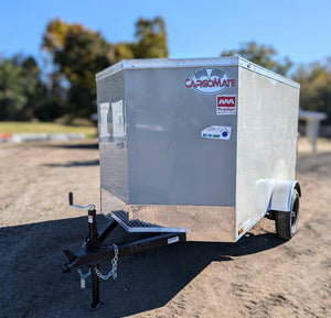 Cargo Mate E Series 5x8 Cargo Trailer w Swing Door - Gray - Stock# 123171