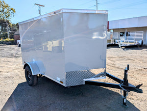 Cargo Mate E Series 5x8 Cargo Trailer w Swing Door - Gray - Stock# 123171