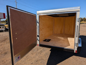 Cargo Mate E Series 5x8 Cargo Trailer w Swing Door - Gray - Stock# 123171