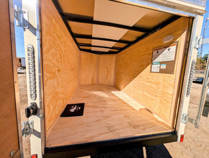 Cargo Mate E Series 5x8 Cargo Trailer w Swing Door - Gray - Stock# 123171