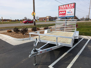 Silver Ox 7x14 Single Axle Aluminum Utility Trailer with DoveTail
