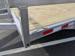Silver Ox 7x14 Single Axle Aluminum Utility Trailer with DoveTail