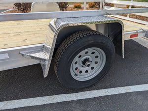 Silver Ox 7x14 Single Axle Aluminum Utility Trailer with DoveTail