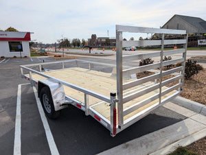 Silver Ox 7x14 Single Axle Aluminum Utility Trailer with DoveTail