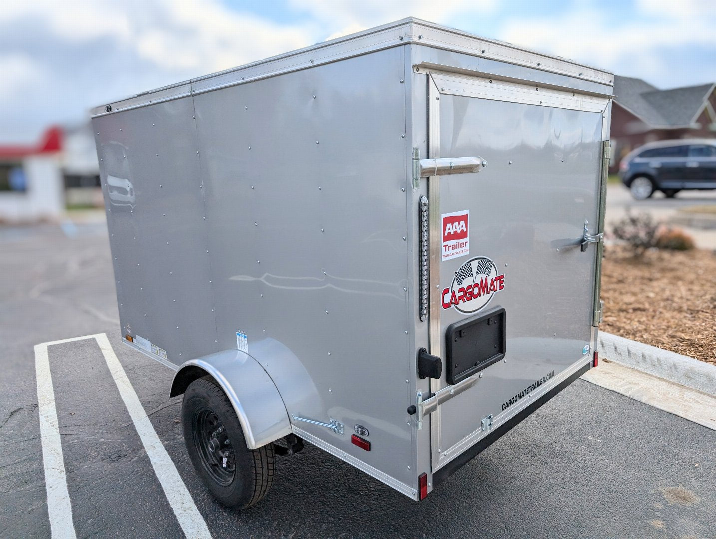 Cargo Mate SSV 5x8 Cargo Trailer w Swing Door - Gray - Stock# 123172