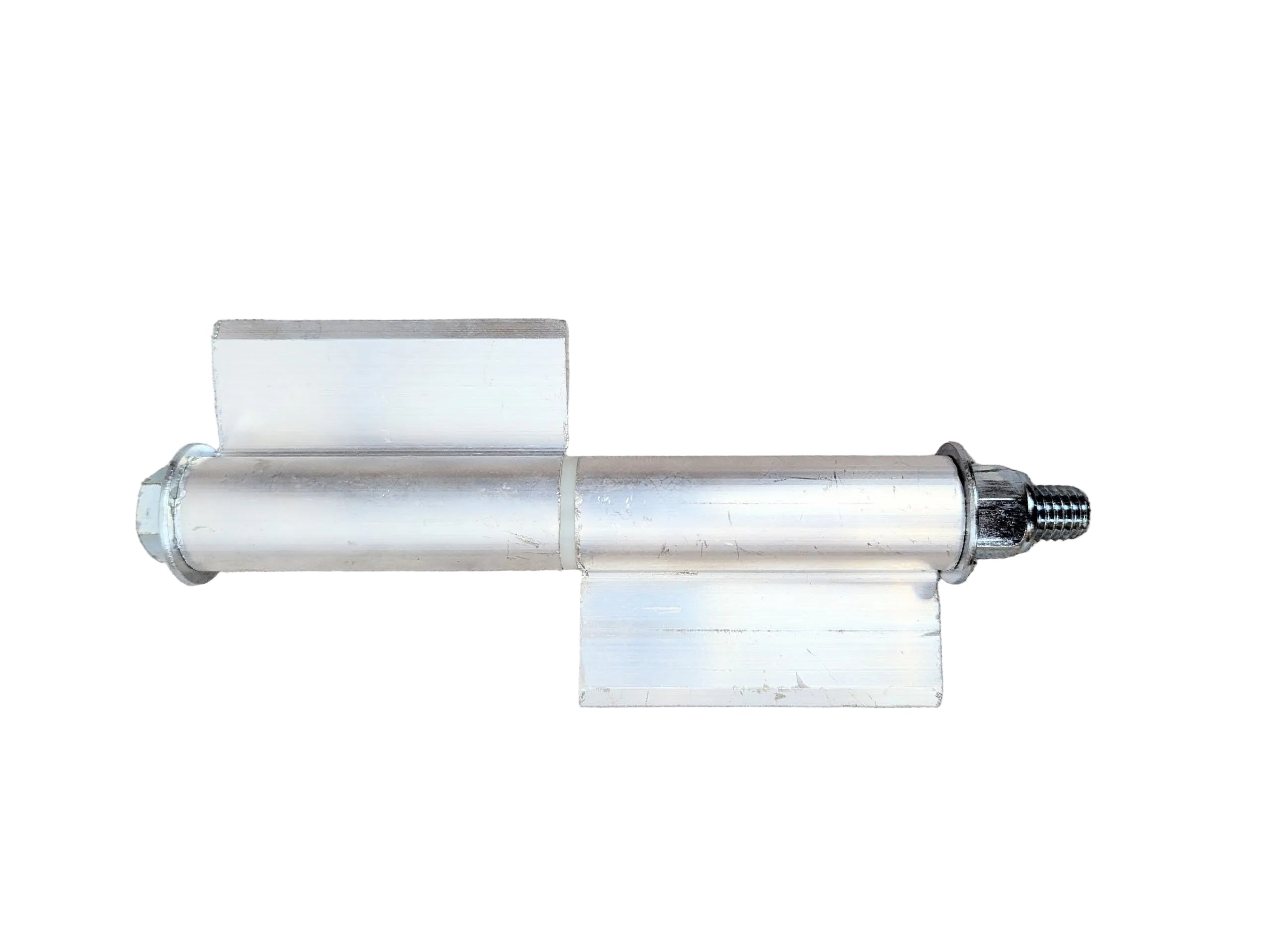 Silver Ox Weld on Aluminum Ramp Gate Barrel Hinge 8 1/4in - Removable Pin