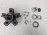 Trailer Hub Kit 5 Bolt 4.5, 1" Trailer Axle Kit for 3500 lb 5 Lug Trailer Hub EZ LUBE