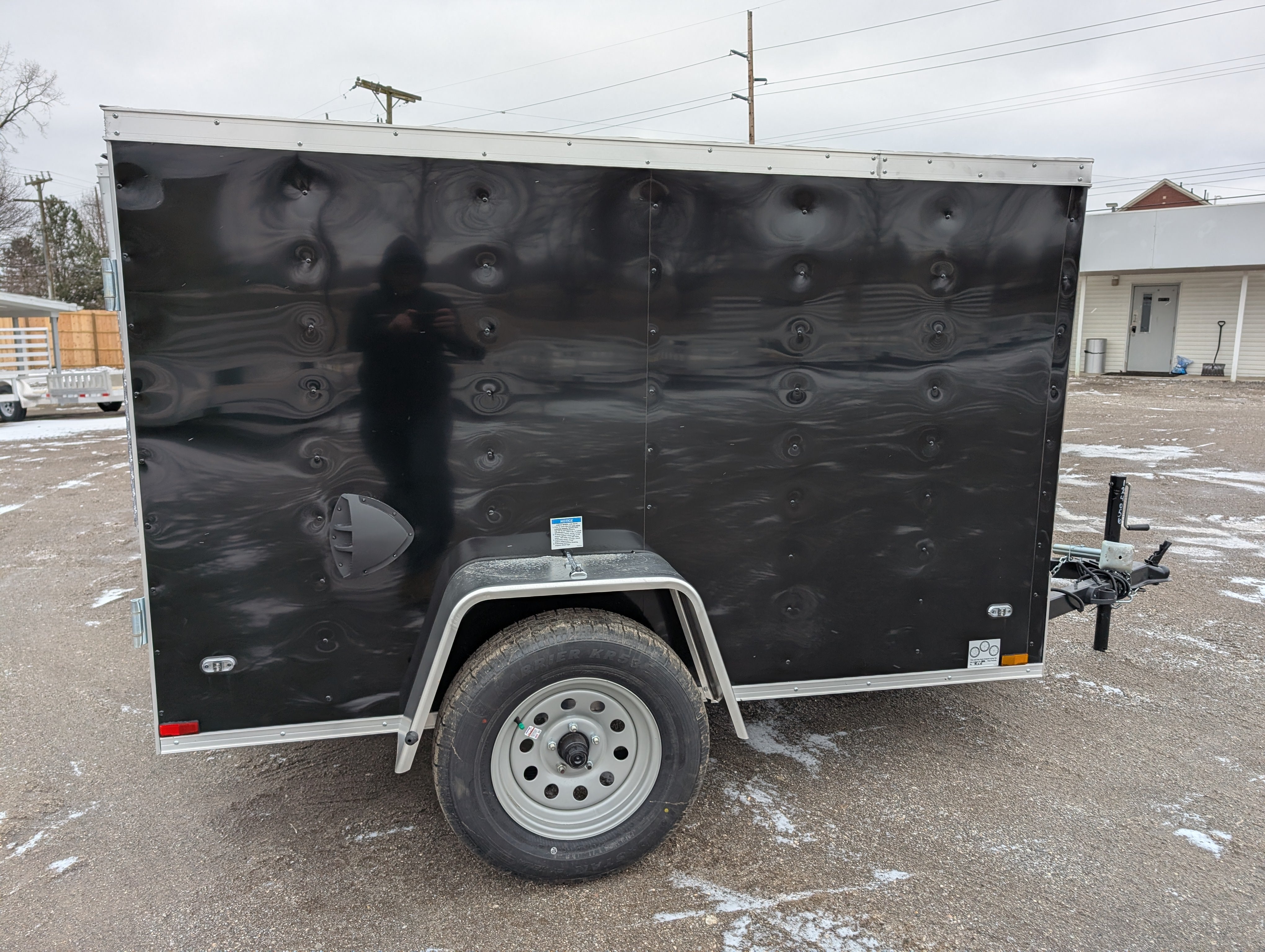 Cargo Mate SSV 5x8 Cargo Trailer w Swing Door - Black - Stock# 124056