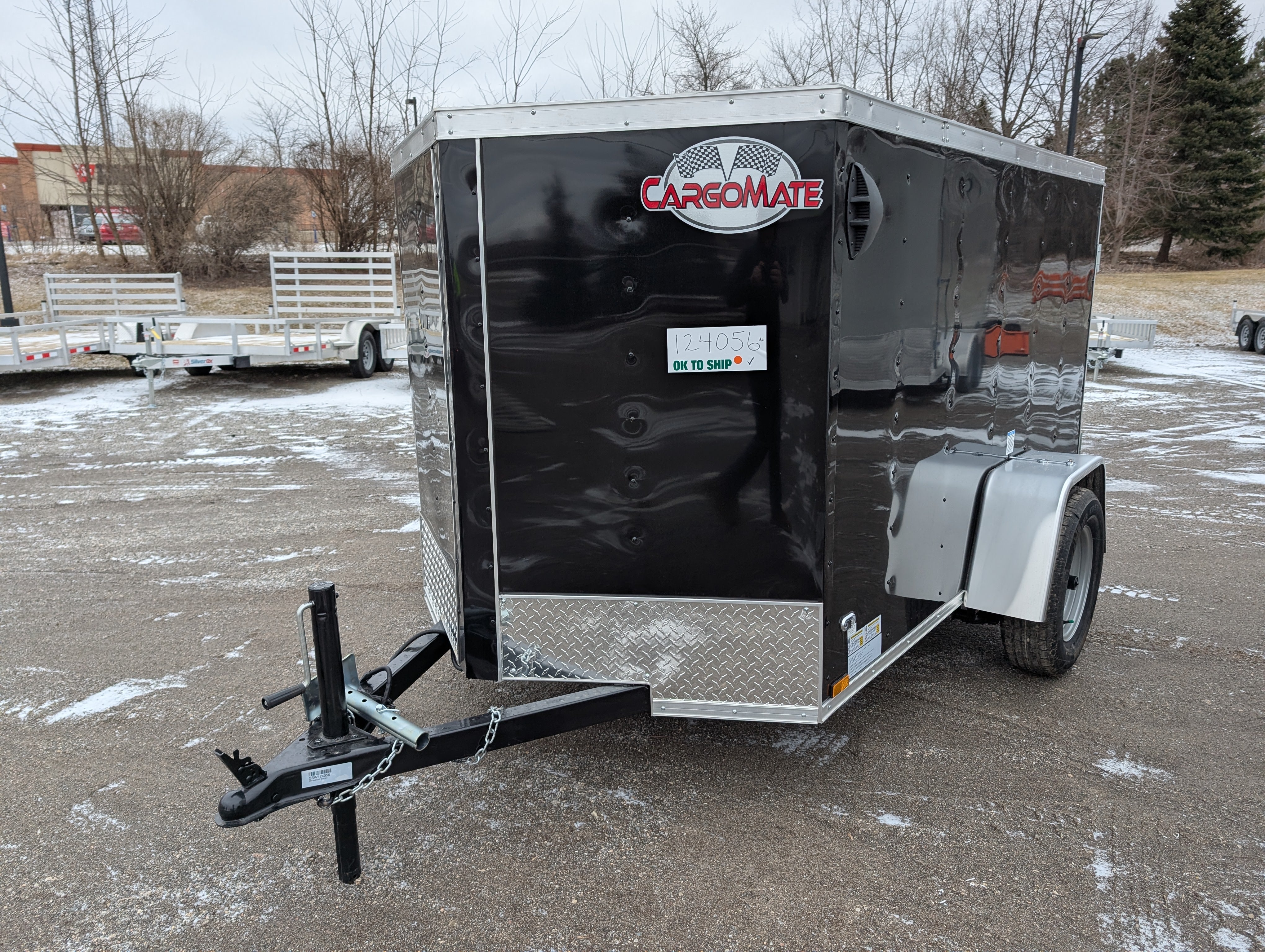 Cargo Mate SSV 5x8 Cargo Trailer w Swing Door - Black - Stock# 124056