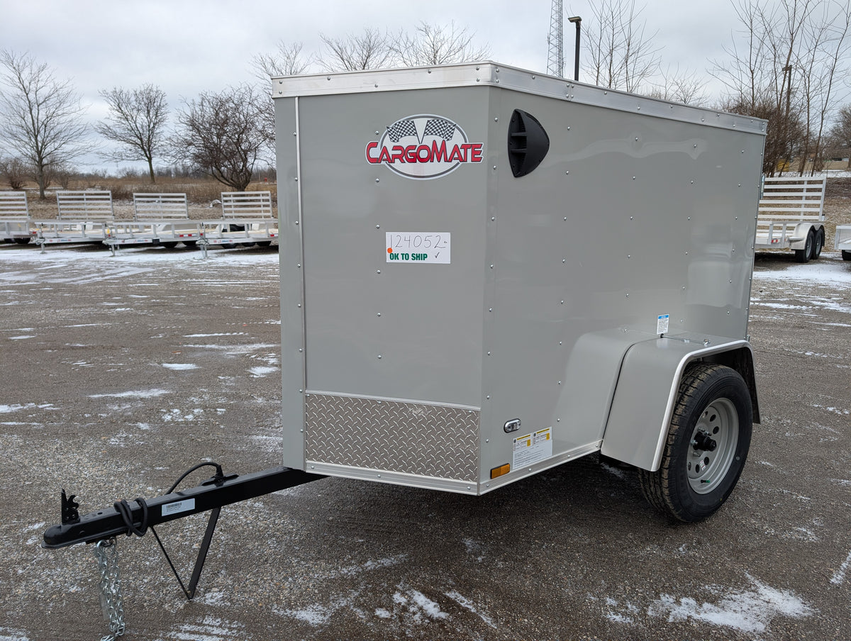 Cargo Mate SSV 4x6 Enclosed Cargo Trailer - Gray - Stock# 124053