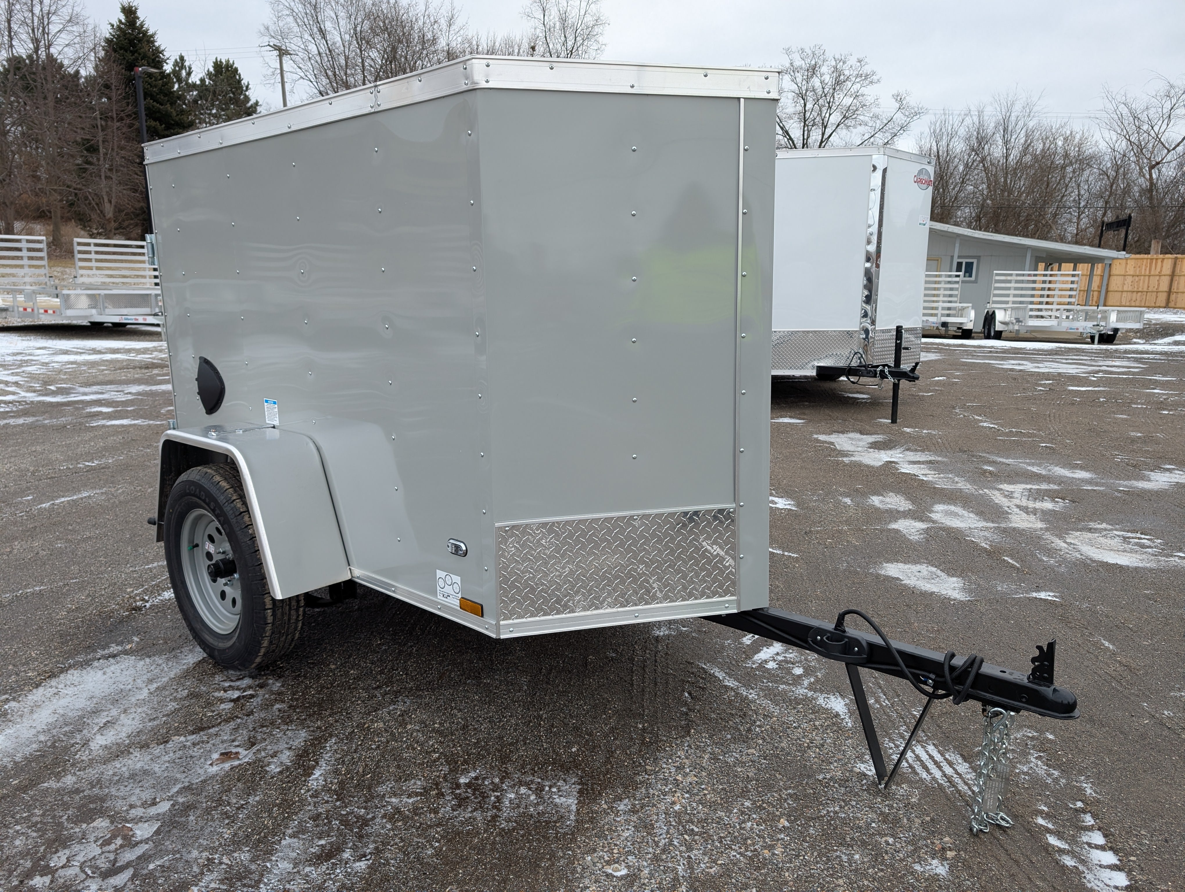 Cargo Mate SSV 4x6 Enclosed Cargo Trailer - Gray - Stock# 124053