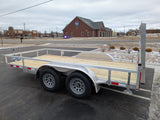 Silver Ox 7x14 Tandem Axle Aluminum Utility Trailer with Deluxe Heavy Duty Package