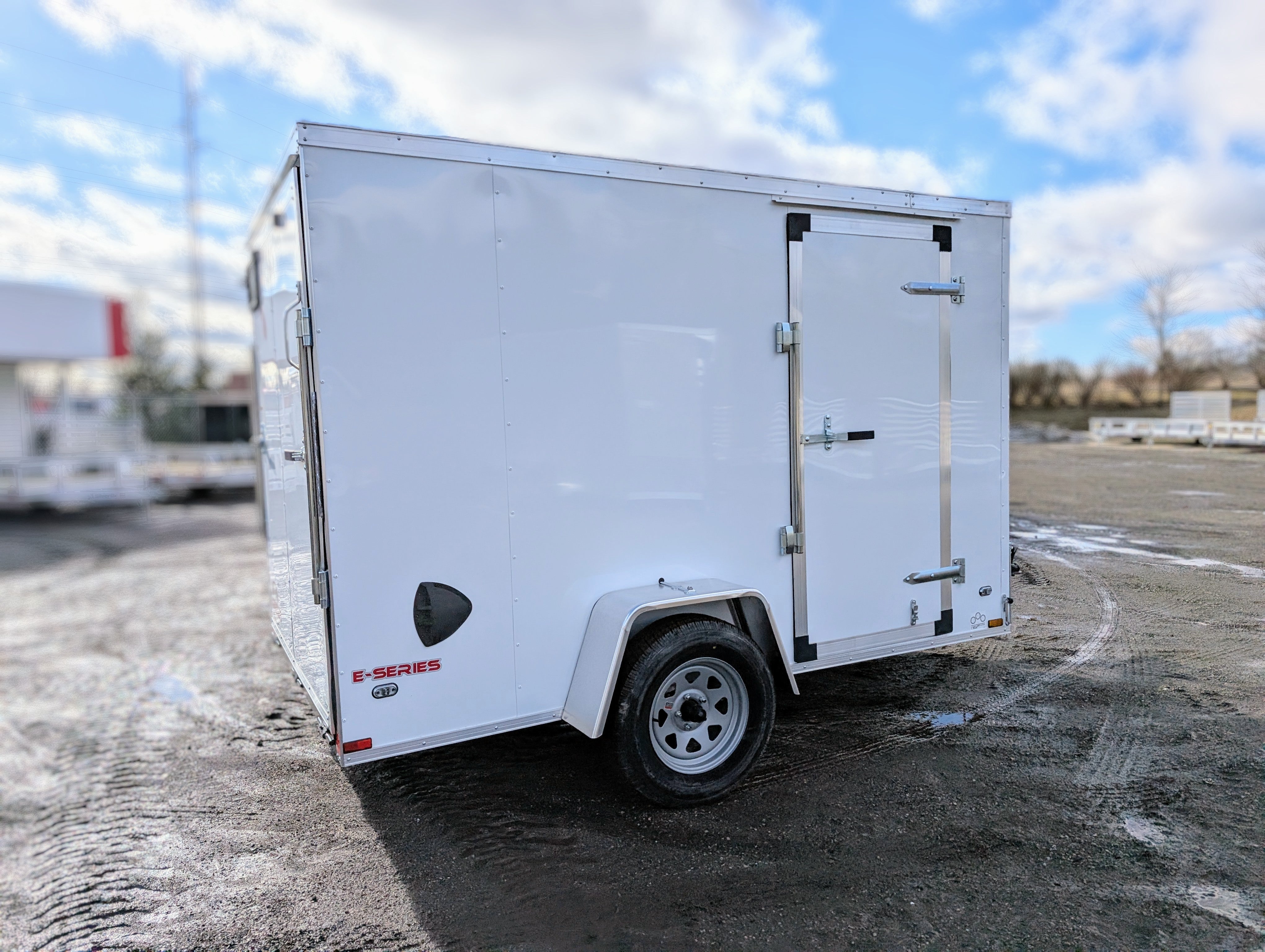 CARGO MATE 6x10 V Nose With Ramp Door Cargo / Enclosed Trailer -Stock# 124039