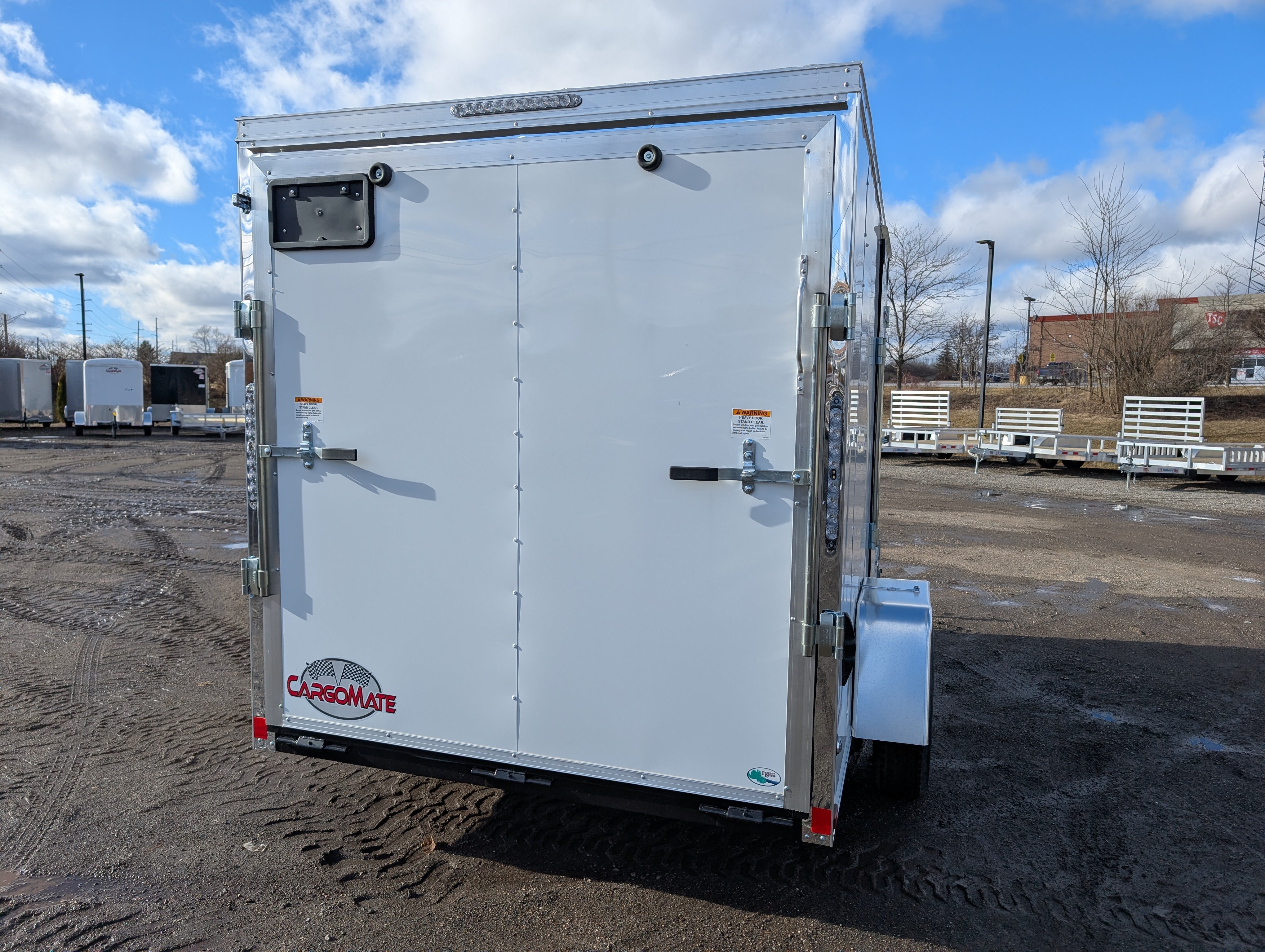 CARGO MATE 6x10 V Nose With Ramp Door Cargo / Enclosed Trailer -Stock# 124039