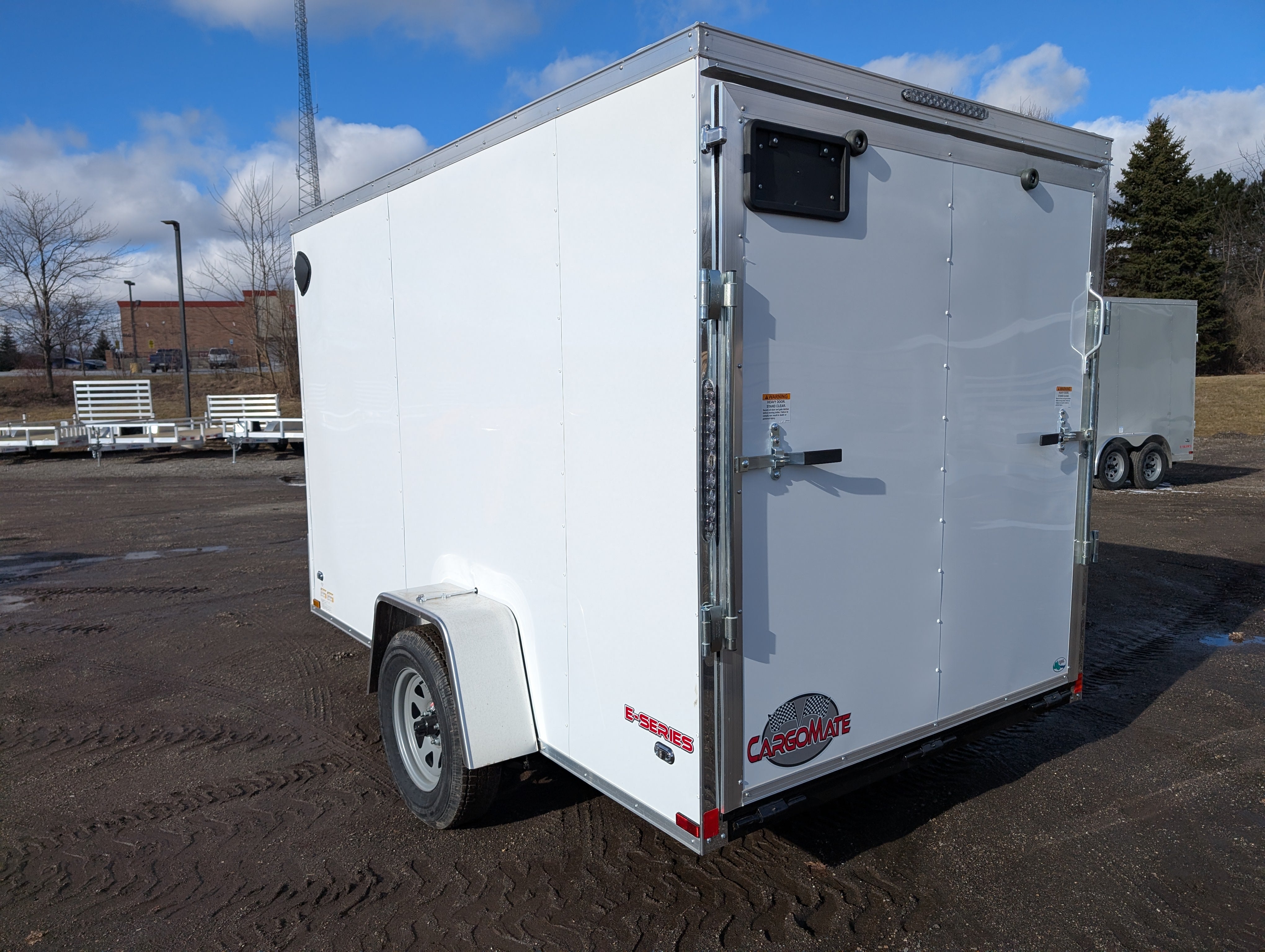 CARGO MATE 6x10 V Nose With Ramp Door Cargo / Enclosed Trailer -Stock# 124039