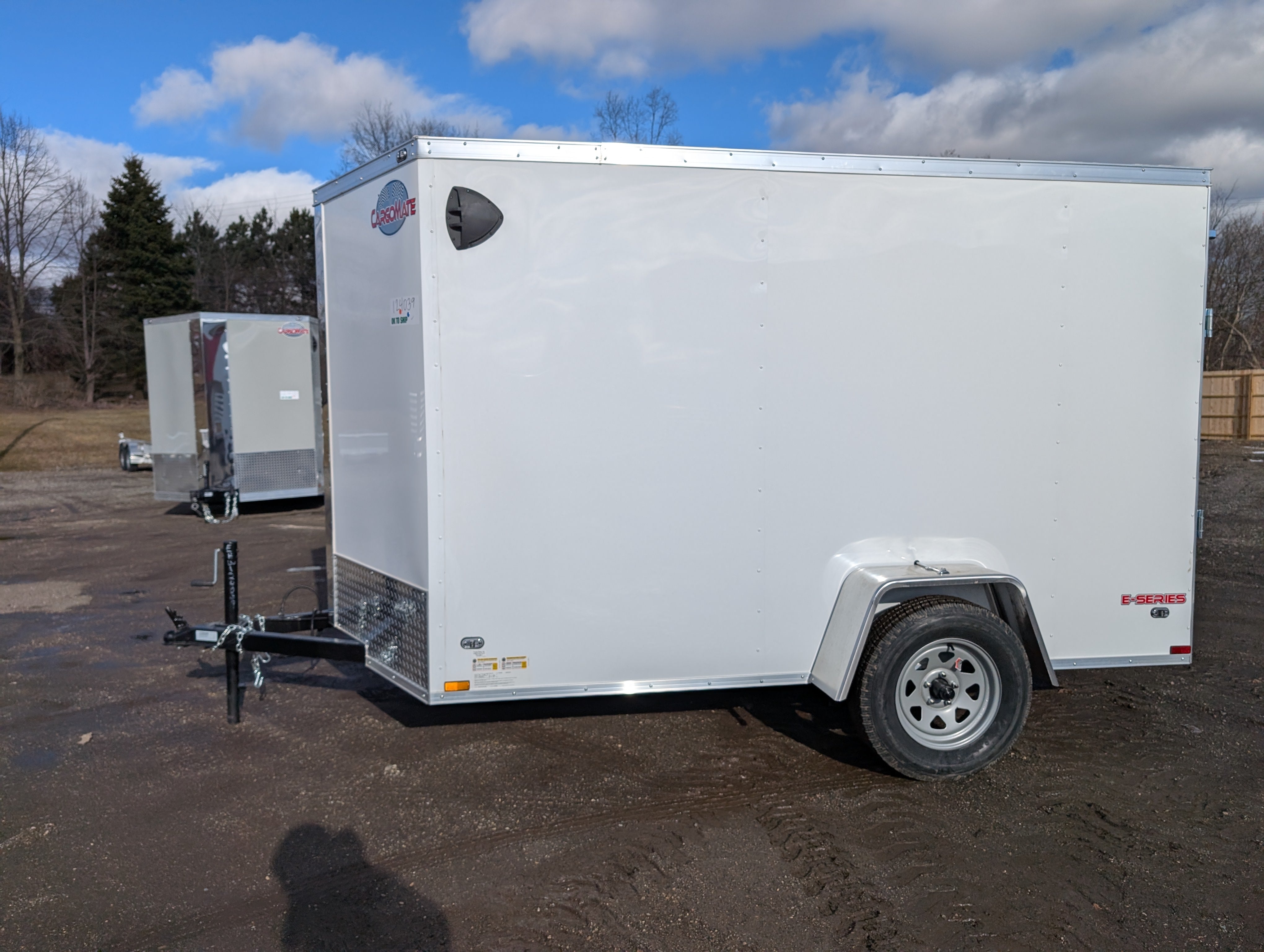 CARGO MATE 6x10 V Nose With Ramp Door Cargo / Enclosed Trailer -Stock# 124039