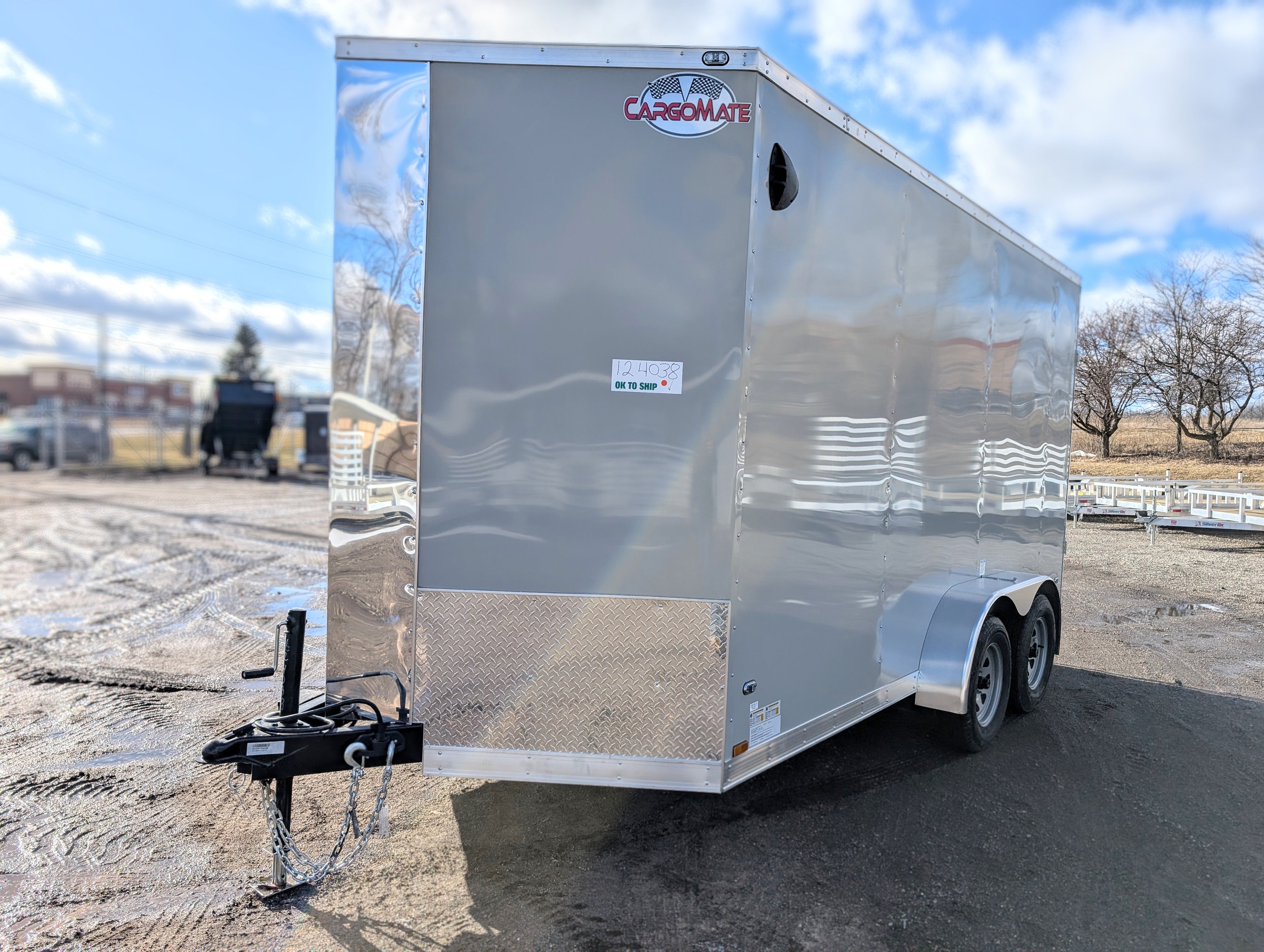 Cargo Mate 7x14 E Series Tandem Axle Enclosed Trailer w Ramp Door - Stock# 124038