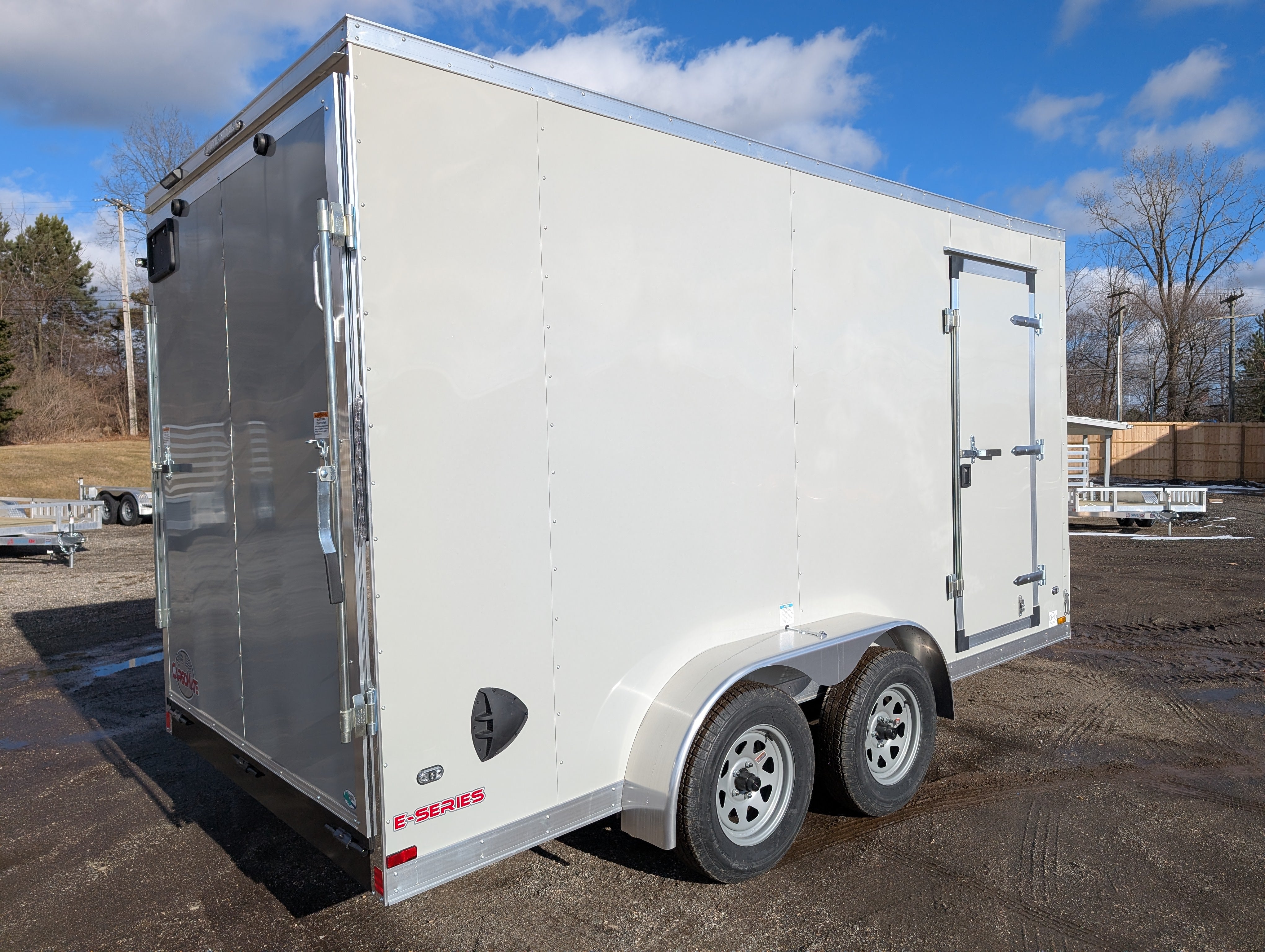 Cargo Mate 7x14 E Series Tandem Axle Enclosed Trailer w Ramp Door - Stock# 124038