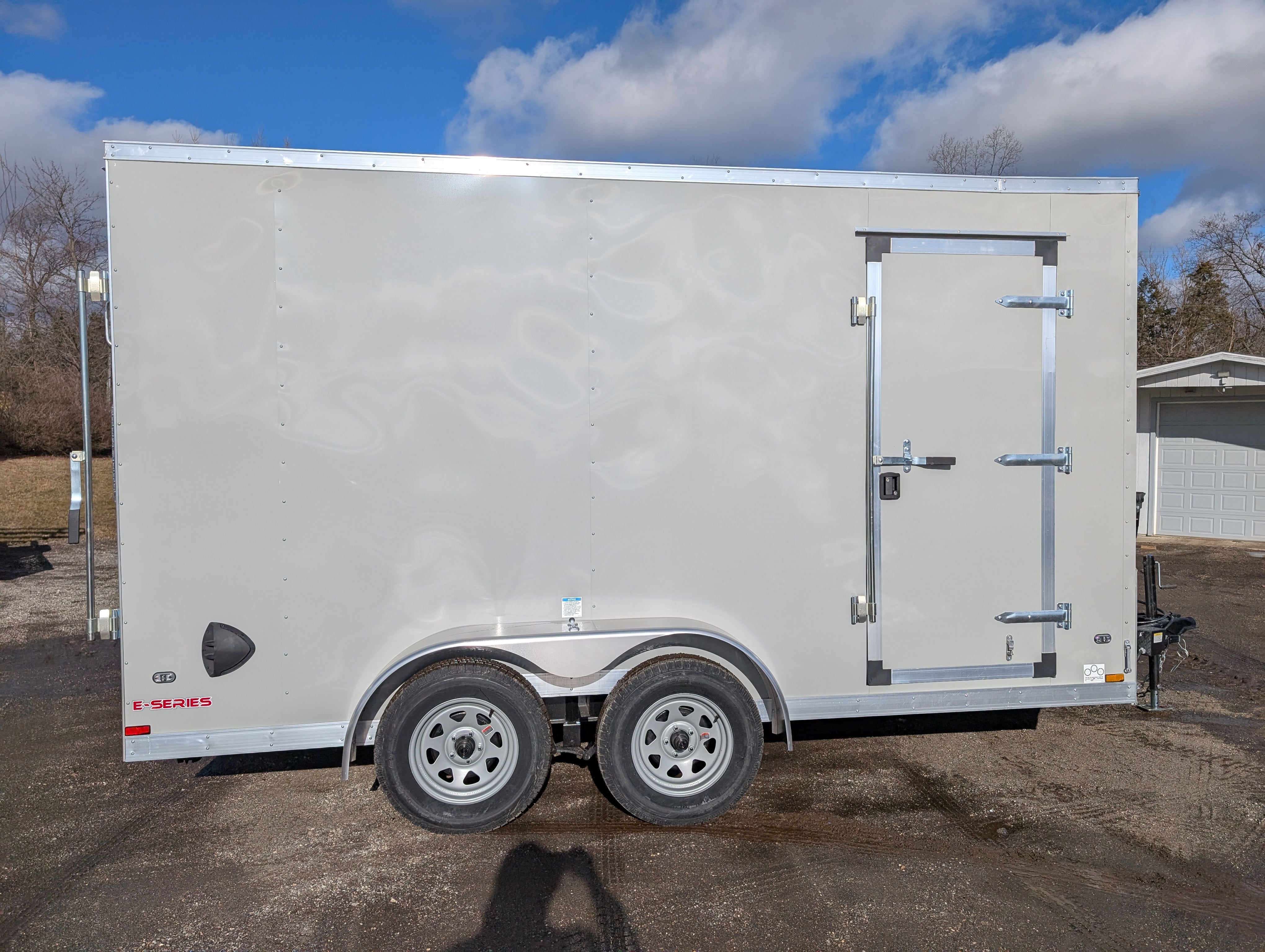 Cargo Mate 7x14 E Series Tandem Axle Enclosed Trailer w Ramp Door - Stock# 124038