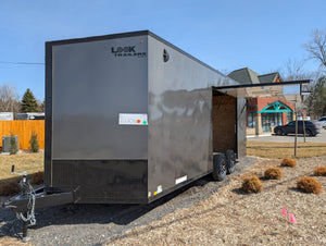 LOOK 8.5x20ft Enclosed Car Hauler / Toy Trailer with Ultimate Escape Door