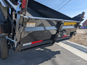 Griffin 6X12 Tandem Axle Hydraulic Dump Trailer with Tarp Kit
