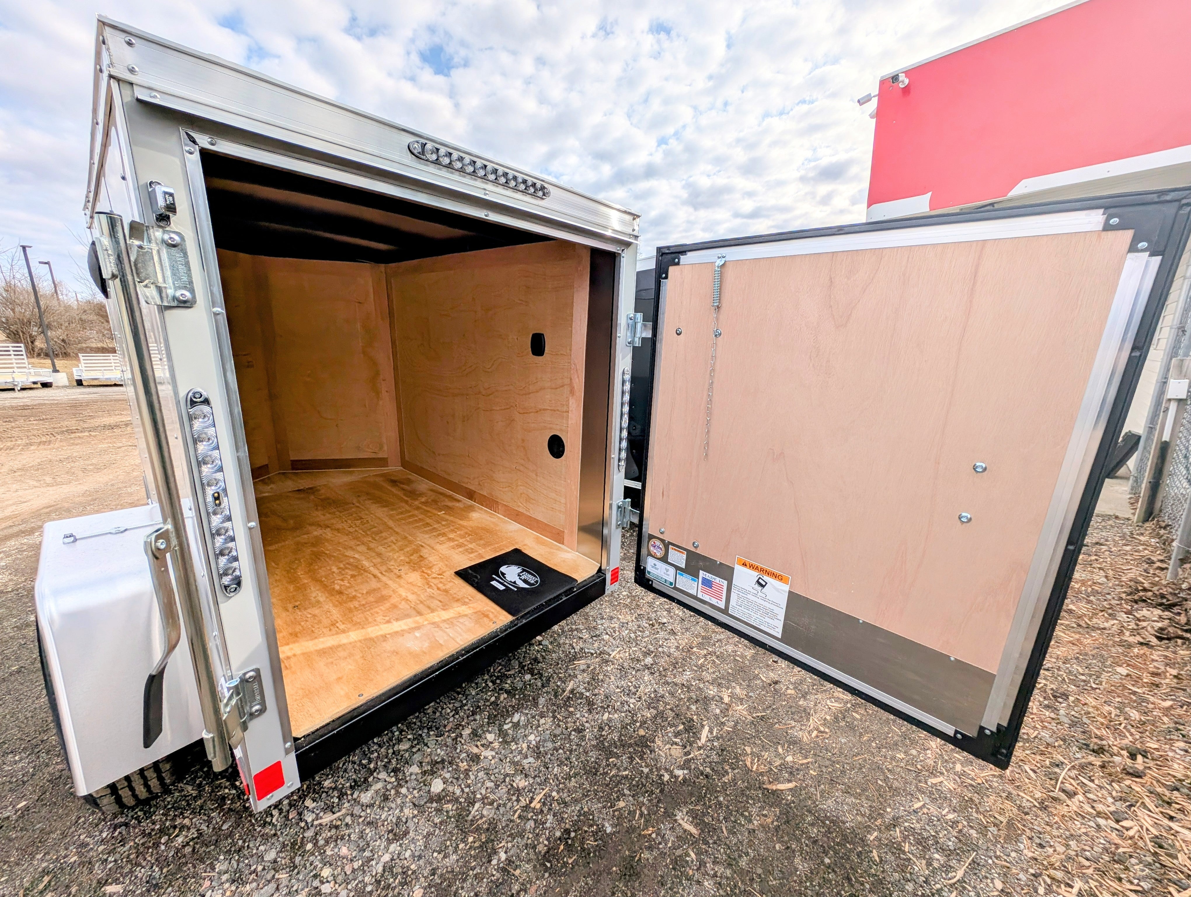 Cargo Mate E Series 4x6 Enclosed Cargo Trailer - Gray - Stock# 124053