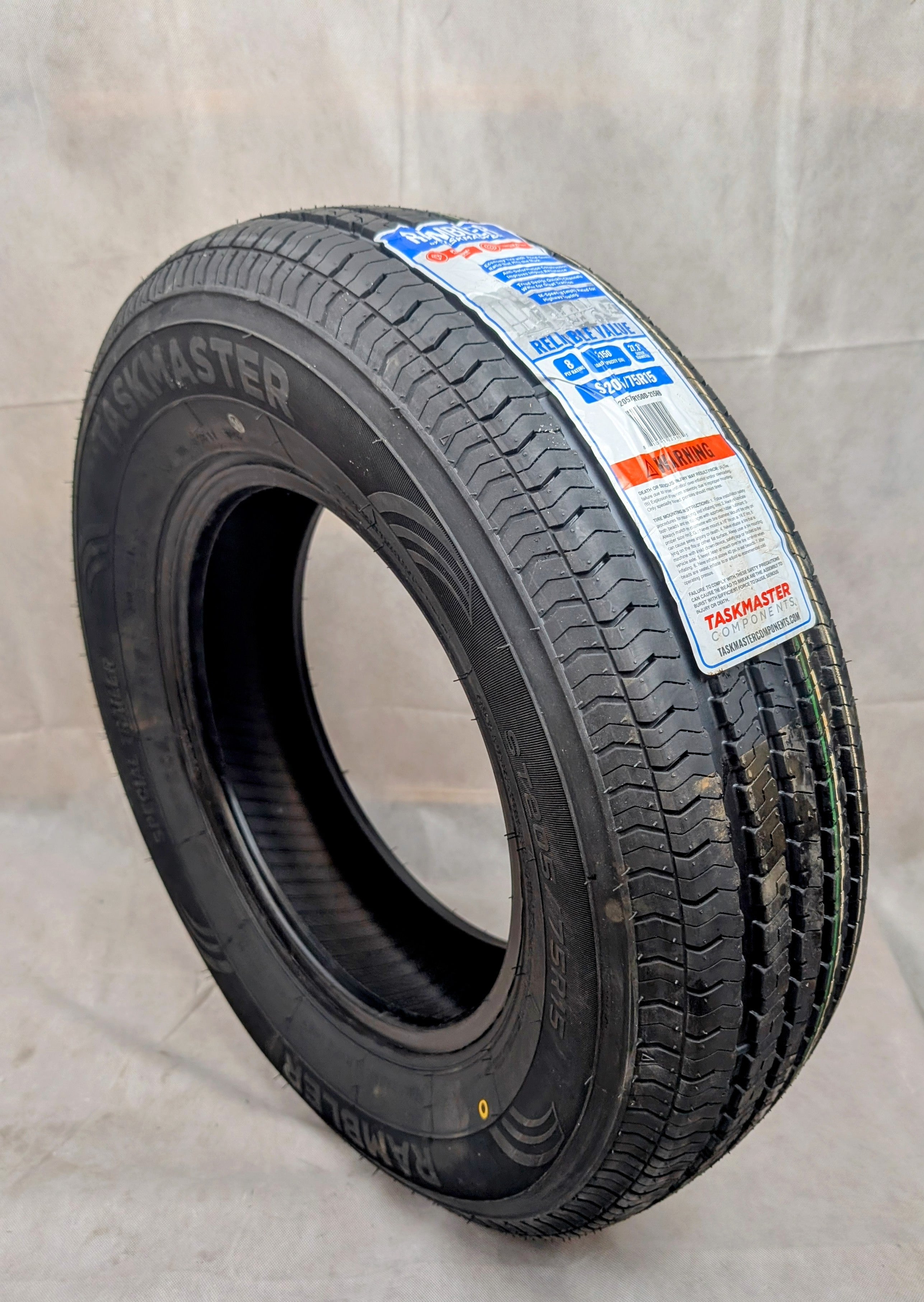 Rambler 205/75R15 Trailer Tire – Load Range C – 6 Ply ST Radial | AAA Trailer