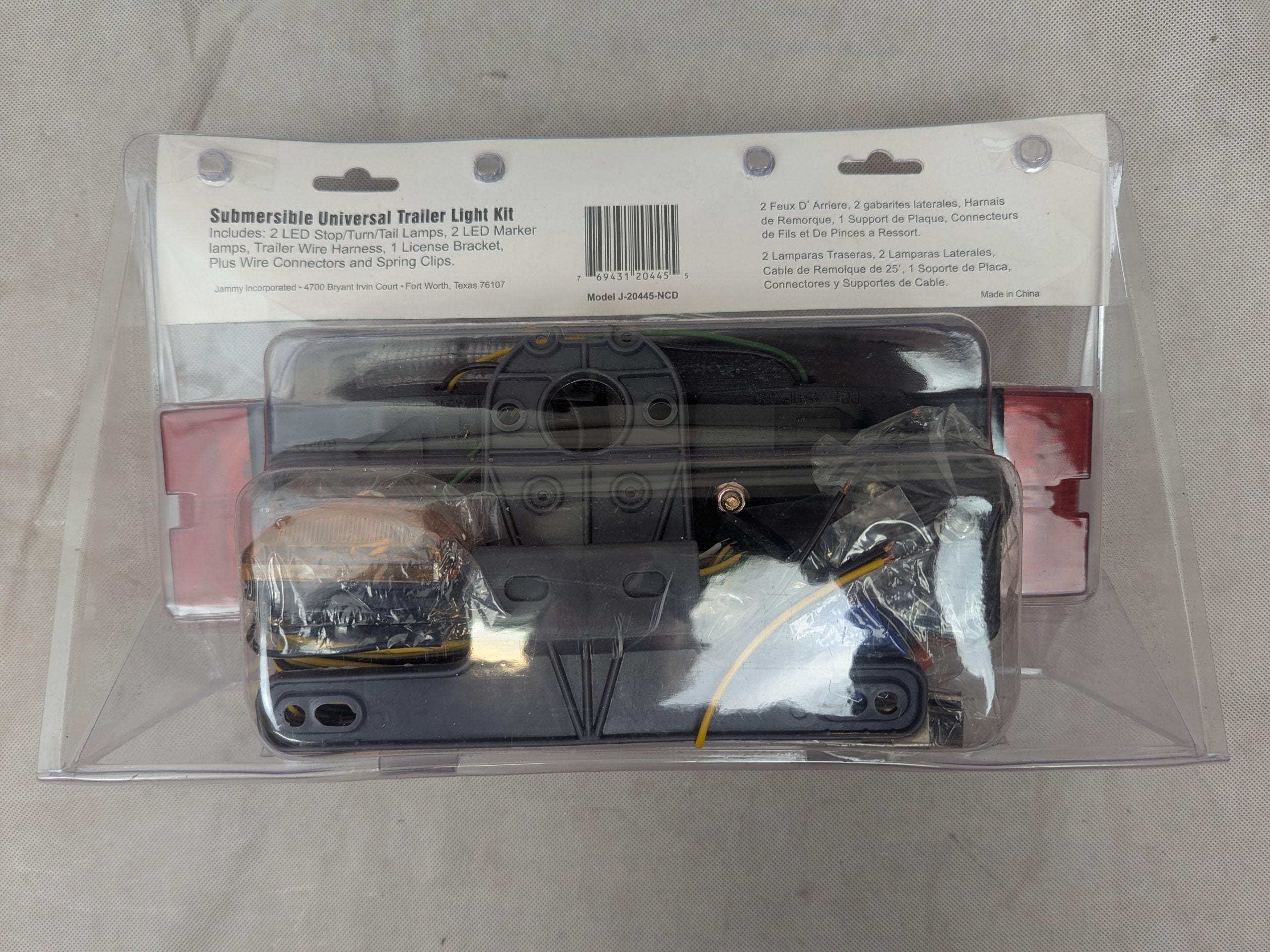 Jammy Universal LED Submersible/Marine & Boat Trailer Light Kit for Under 80" Trailers