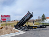 Griffin 7X14 Tandem Dump Trailer with Tarp Kit, Battery Charger, Drop Leg Jack