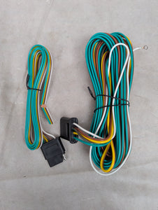 Trailer Wiring Harness Kit, 25ft Trailer Wire with 4 Flat Extension Connector, 4 Pin Flat Wishbond Wiring Light Kit