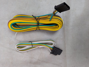 Trailer Wiring Harness Kit, 25ft Trailer Wire with 4 Flat Extension Connector, 4 Pin Flat Wishbond Wiring Light Kit