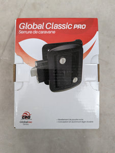 Global Link RV Entry Door Locking Latch Kit - Black - Aluminum