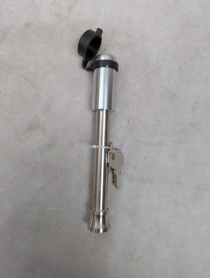 Trailer hitch receiver lock Heavy Duty Chrome 5/8