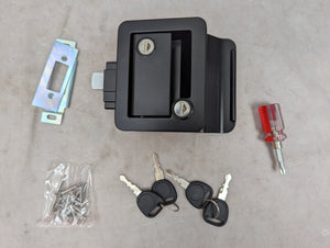 Upgraded RV Door Locks RL001 - Paddle Deadbolt, Camper Door Latch Lock Replacement Kit - For Travel Trailers, Camper, Horse Trailer, Cargo Hauler