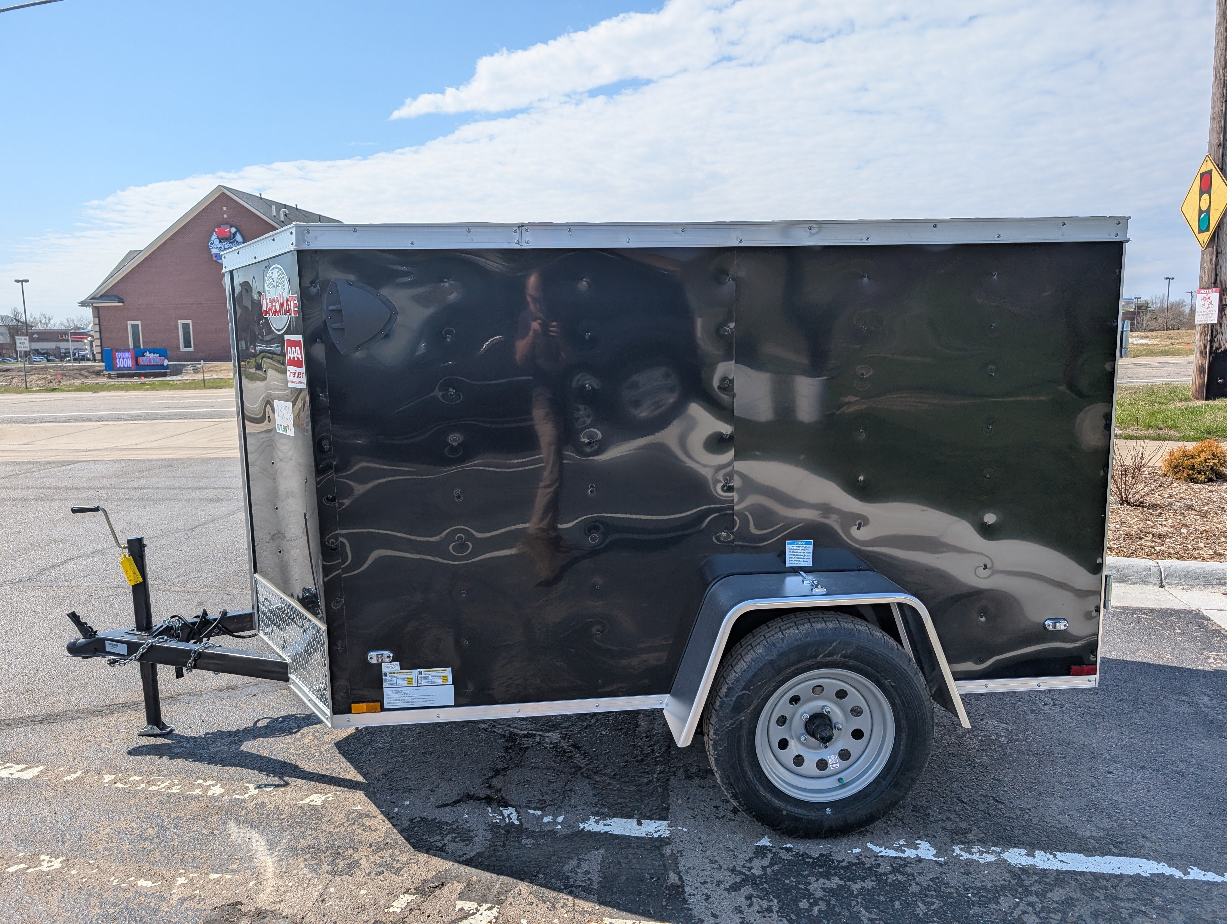 Cargo Mate SSV 5x8 Cargo Trailer w Swing Door - Black - Stock# 124056