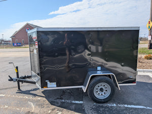 Cargo Mate E Series 5x8 Cargo Trailer w Swing Door - Black - Stock# 124056
