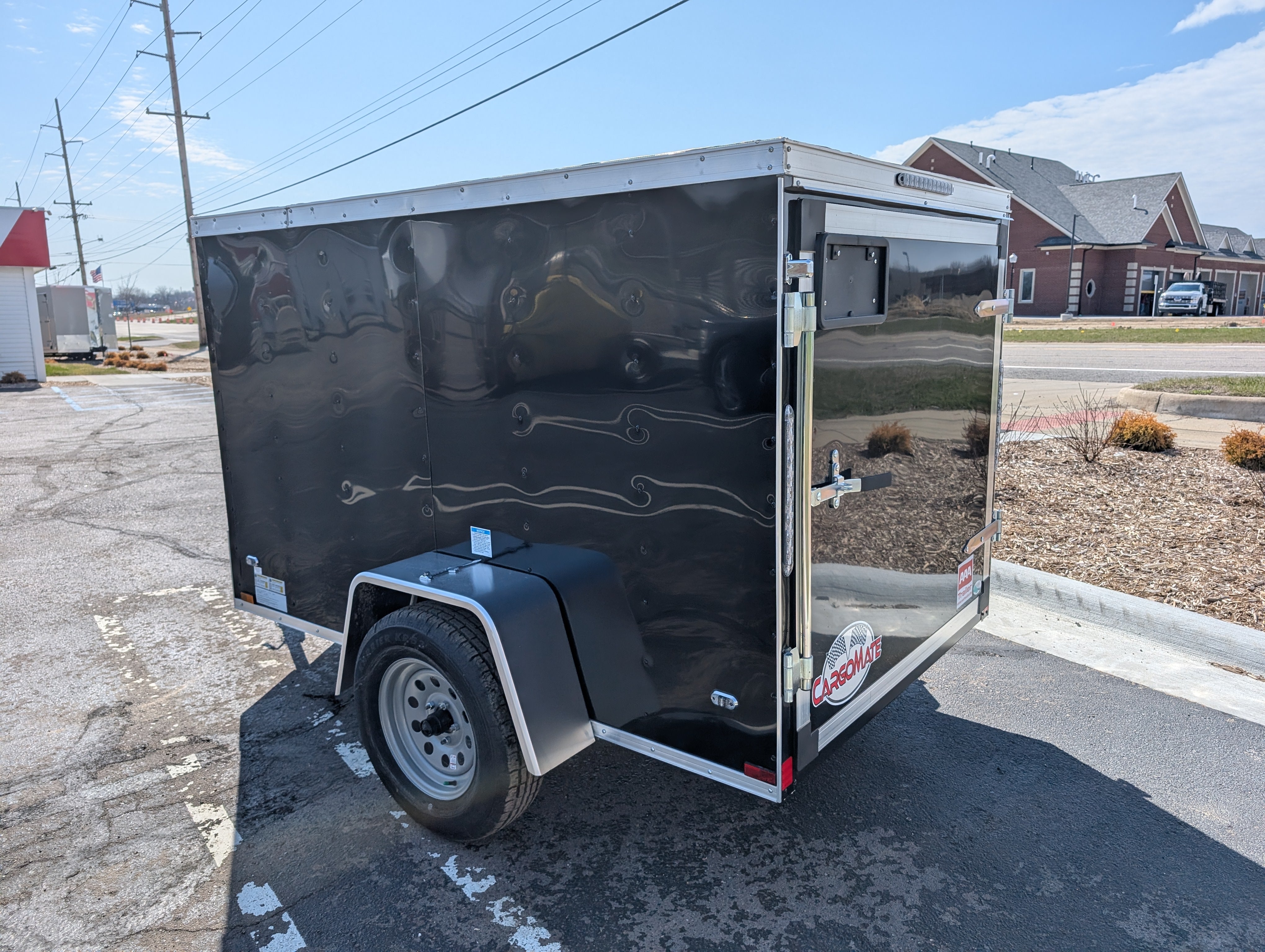 Cargo Mate SSV 5x8 Cargo Trailer w Swing Door - Black - Stock# 124056