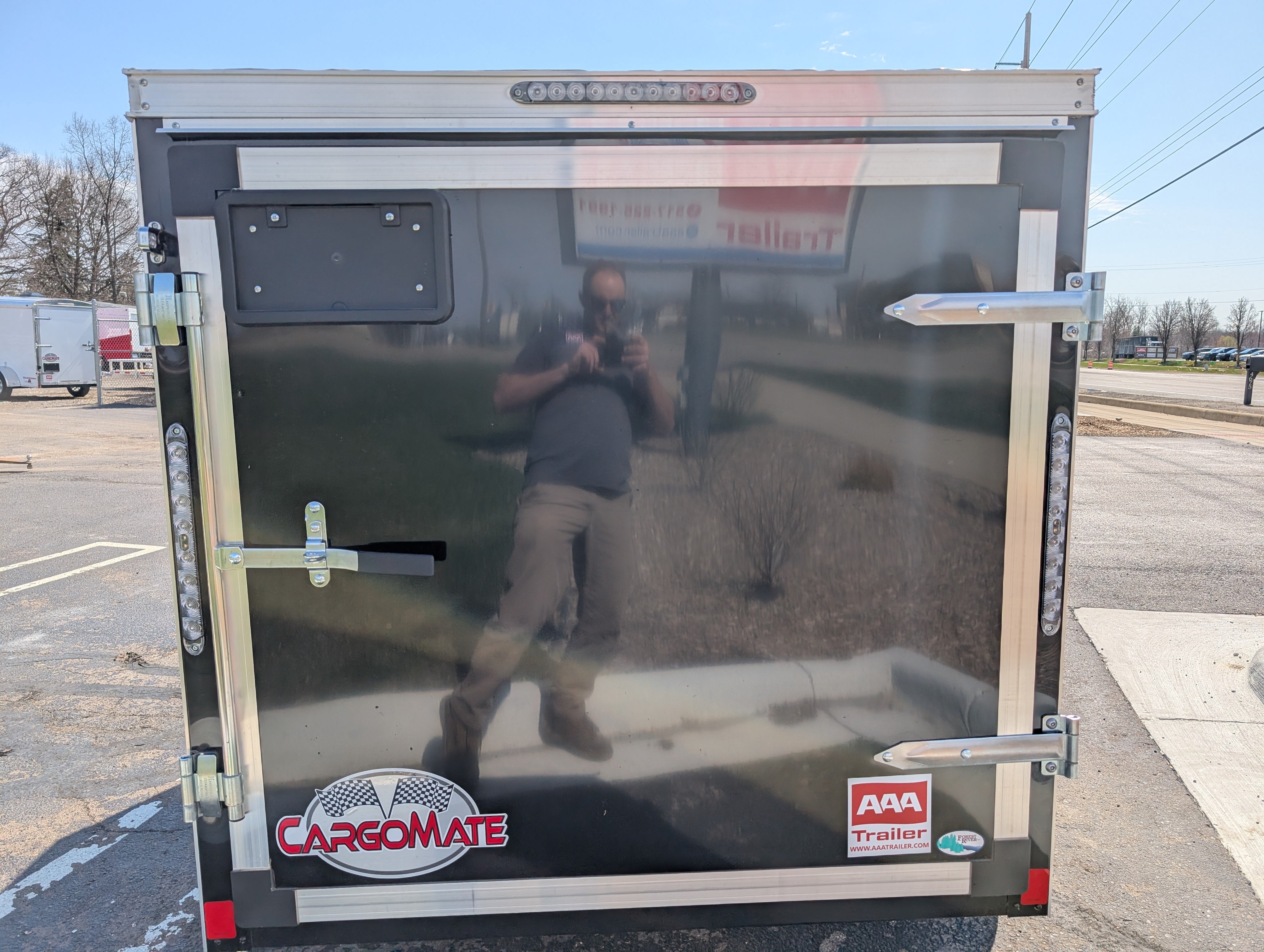 Cargo Mate SSV 5x8 Cargo Trailer w Swing Door - Black - Stock# 124056