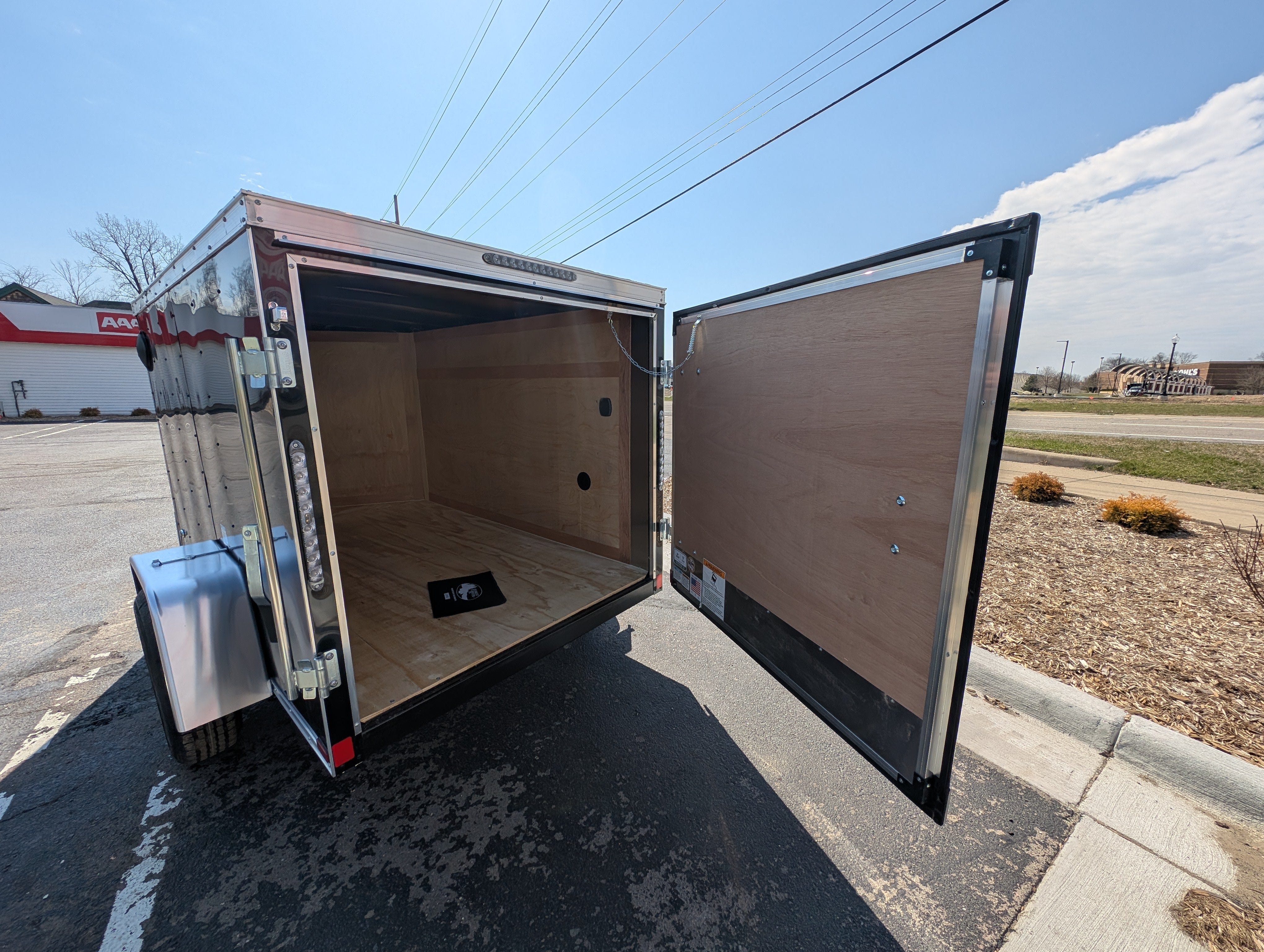Cargo Mate SSV 5x8 Cargo Trailer w Swing Door - Black - Stock# 124056