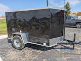 Cargo Mate SSV 5x8 Cargo Trailer w Swing Door - Black - Stock# 124056