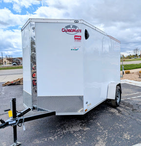 Cargo Mate 6x10 V Nose With Ramp Door Cargo / Enclosed Trailer -Stock# 124039