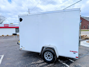 Cargo Mate 6x10 V Nose With Ramp Door Cargo / Enclosed Trailer -Stock# 124039