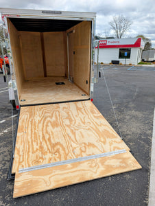 Cargo Mate 6x10 V Nose With Ramp Door Cargo / Enclosed Trailer -Stock# 124039