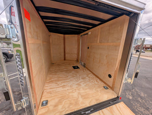 Cargo Mate 6x10 V Nose With Ramp Door Cargo / Enclosed Trailer -Stock# 124039